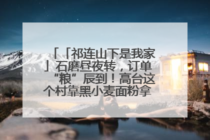 「祁连山下是我家」石磨昼夜转，订单“粮”辰到！高台这个村靠黑小麦面粉拿下成立来最大订单