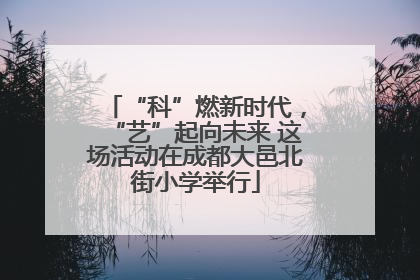 “科”燃新时代，“艺”起向未来 这场活动在成都大邑北街小学举行