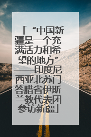 “中国新疆是一个充满活力和希望的地方”——印度尼西亚北苏门答腊省伊斯兰教代表团参访新疆