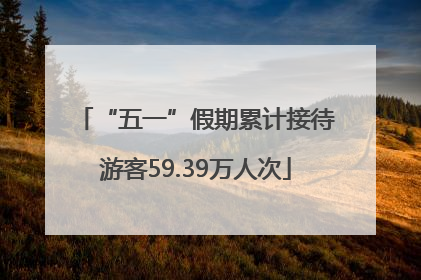 “五一”假期累计接待游客59.39万人次