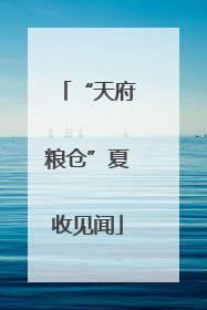 “天府粮仓”夏收见闻