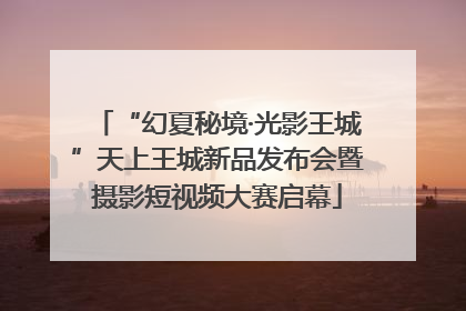 “幻夏秘境·光影王城”天上王城新品发布会暨摄影短视频大赛启幕