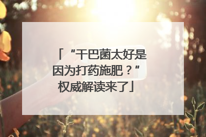 “干巴菌太好是因为打药施肥？”权威解读来了