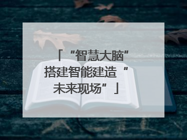 “智慧大脑”搭建智能建造“未来现场”