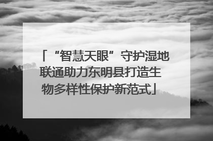 “智慧天眼”守护湿地 联通助力东明县打造生物多样性保护新范式