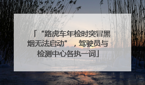 “路虎车年检时突冒黑烟无法启动”，驾驶员与检测中心各执一词