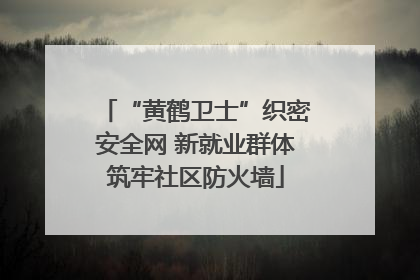 “黄鹤卫士”织密安全网 新就业群体筑牢社区防火墙