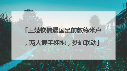 王楚钦偶遇国足前教练米卢，两人握手拥抱，梦幻联动