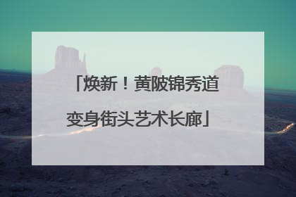 焕新！黄陂锦秀道变身街头艺术长廊