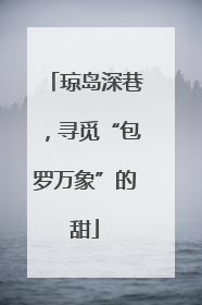 琼岛深巷，寻觅“包罗万象”的甜