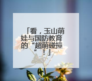 看，玉山萌娃与国防教育的“超萌碰撞”！