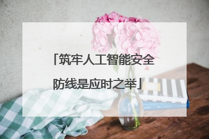 筑牢人工智能安全防线是应时之举