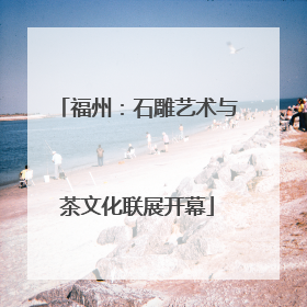 福州：石雕艺术与茶文化联展开幕