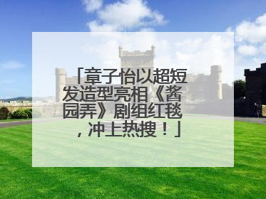 章子怡以超短发造型亮相《酱园弄》剧组红毯，冲上热搜！