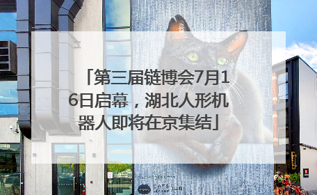 第三届链博会7月16日启幕，湖北人形机器人即将在京集结