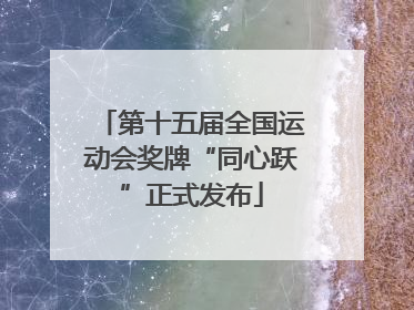第十五届全国运动会奖牌“同心跃”正式发布