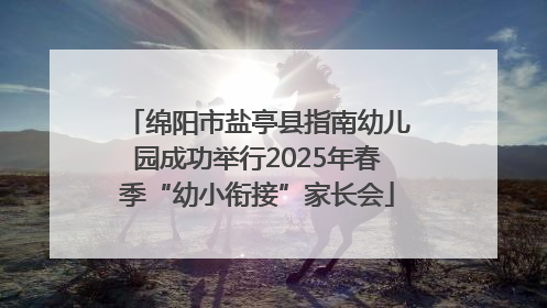 绵阳市盐亭县指南幼儿园成功举行2025年春季“幼小衔接”家长会