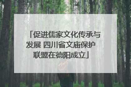 促进儒家文化传承与发展 四川省文庙保护联盟在德阳成立