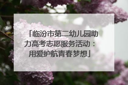 临汾市第二幼儿园助力高考志愿服务活动：用爱护航青春梦想