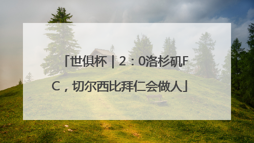 世俱杯｜2：0洛杉矶FC，切尔西比拜仁会做人