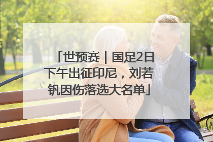 世预赛｜国足2日下午出征印尼，刘若钒因伤落选大名单