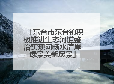 东台市东台镇积极推进生态河道整治实现河畅水清岸绿景美新愿景