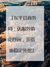 东平县商务局：优服务助企纾困，多措施稳定外贸