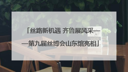 丝路新机遇 齐鲁展风采——第九届丝博会山东馆亮相