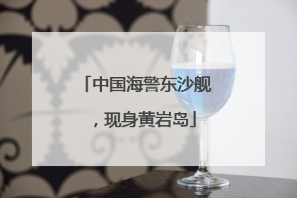 中国海警东沙舰，现身黄岩岛
