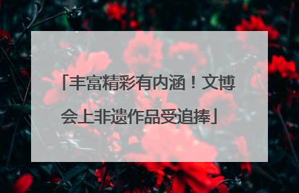 丰富精彩有内涵！文博会上非遗作品受追捧