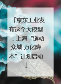 京东工业发布这个大模型，上海“链动众城 万亿降本”计划启动