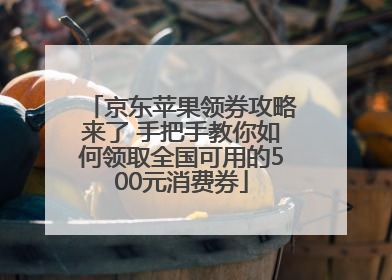 京东苹果领券攻略来了 手把手教你如何领取全国可用的500元消费券