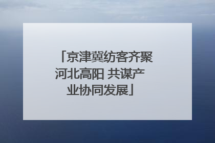 京津冀纺客齐聚河北高阳 共谋产业协同发展