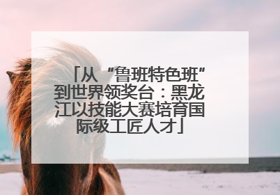 从“鲁班特色班”到世界领奖台：黑龙江以技能大赛培育国际级工匠人才