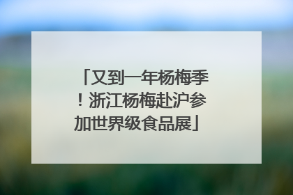 又到一年杨梅季！浙江杨梅赴沪参加世界级食品展