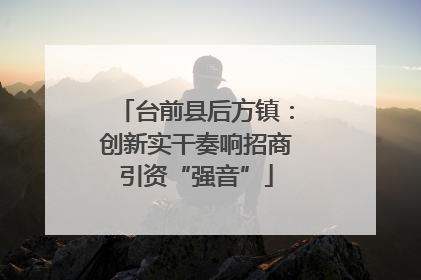 台前县后方镇：创新实干奏响招商引资“强音”