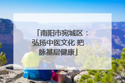 南阳市宛城区：弘扬中医文化 把脉基层健康