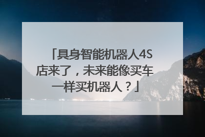 具身智能机器人4S店来了，未来能像买车一样买机器人？