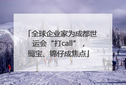 全球企业家为成都世运会“打call”，蜀宝、锦仔成焦点
