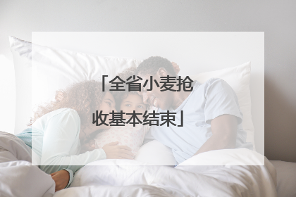全省小麦抢收基本结束