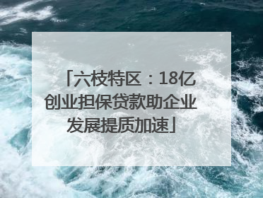 六枝特区：18亿创业担保贷款助企业发展提质加速