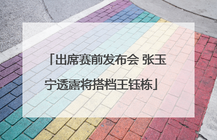 出席赛前发布会 张玉宁透露将搭档王钰栋