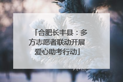 合肥长丰县：多方志愿者联动开展爱心助考行动