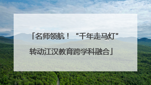 名师领航！“千年走马灯”转动江汉教育跨学科融合