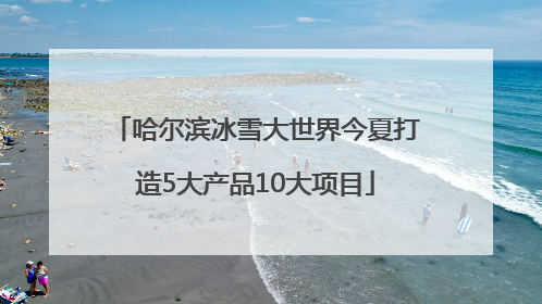 哈尔滨冰雪大世界今夏打造5大产品10大项目