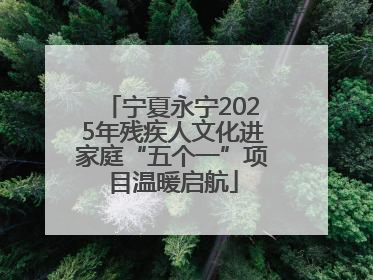 宁夏永宁2025年残疾人文化进家庭“五个一”项目温暖启航