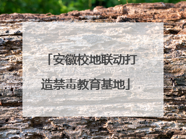 安徽校地联动打造禁毒教育基地