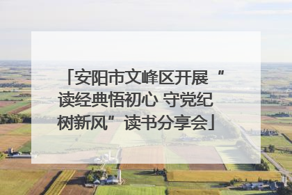 安阳市文峰区开展“读经典悟初心 守党纪树新风”读书分享会