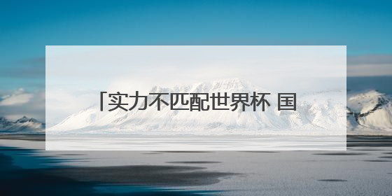 实力不匹配世界杯 国足不敌印尼提前出局