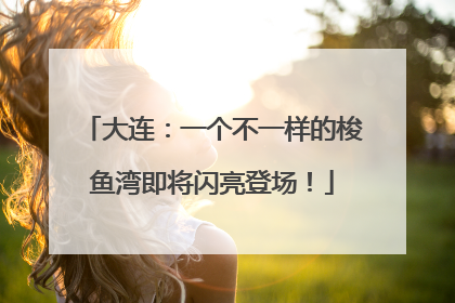 大连：一个不一样的梭鱼湾即将闪亮登场！